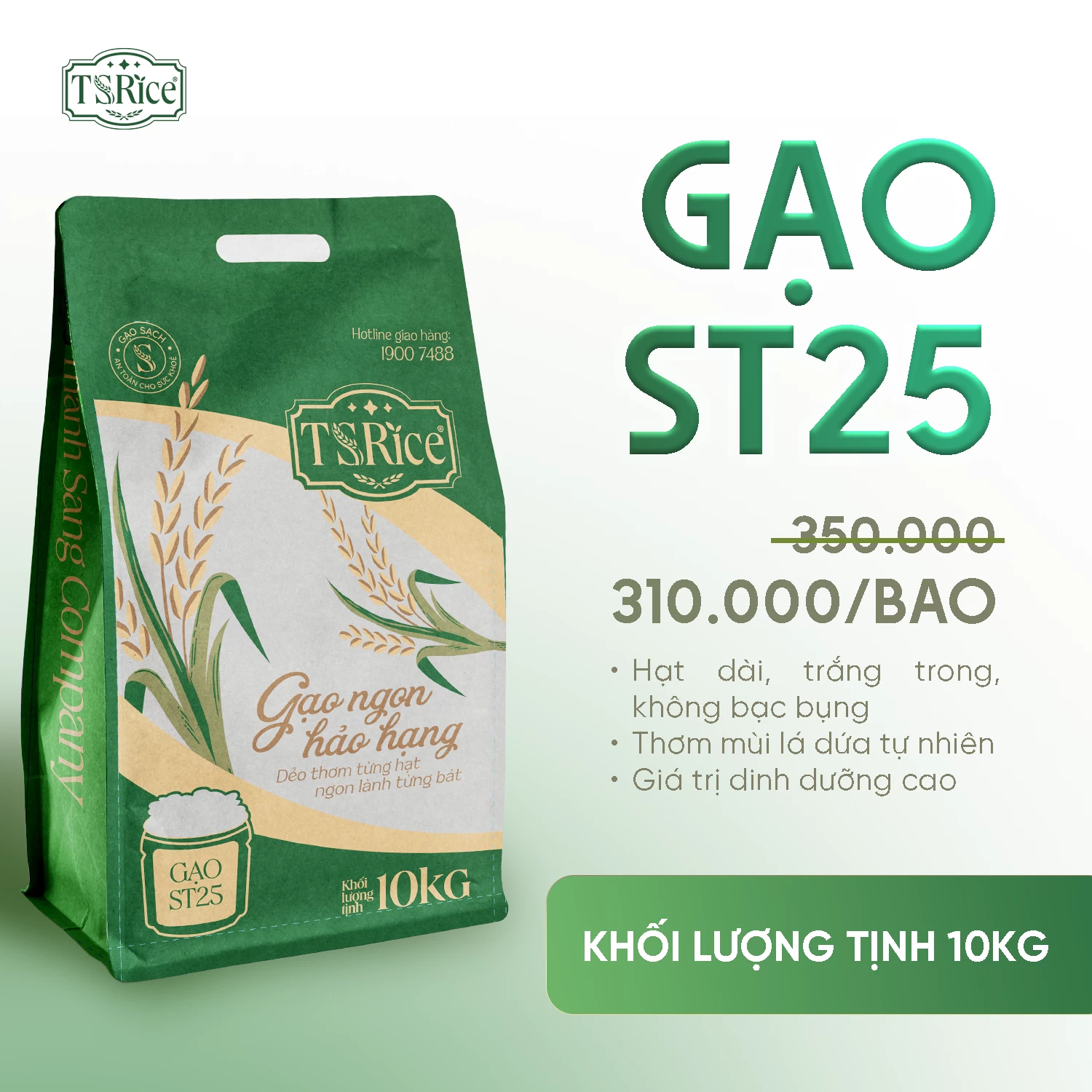 Gạo ST25 | Bao 10kg